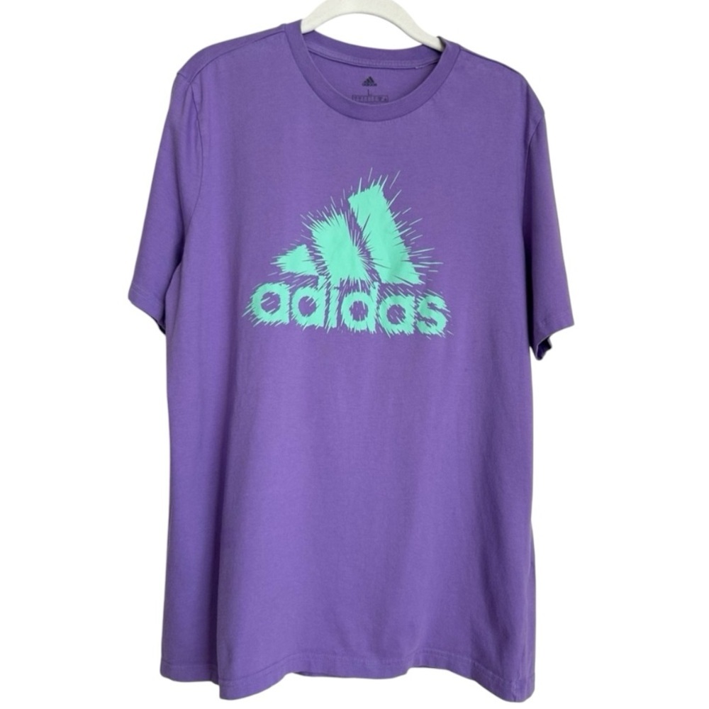 Men’s Adidas Purple Short Sleeve Athletic T-Shirt